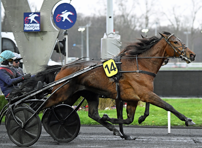 Eros Zola til start i 2700 m-løb på Vincennes