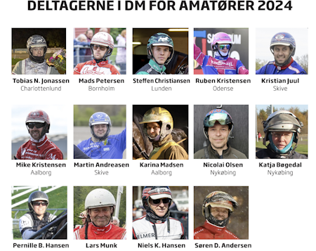 14 amatørkuske dyster om DM-titel