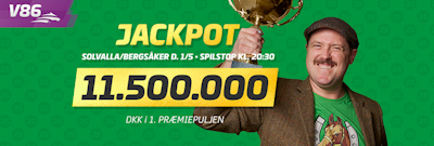V86-jackpot på 11.5 millioner kroner