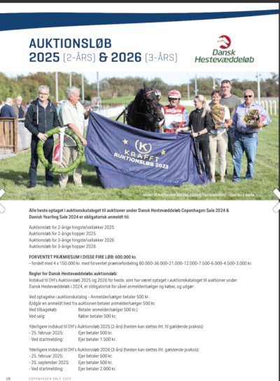 Auktionsløb – både for 2- og 3-åringer