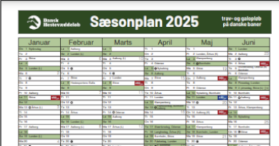 Sæsonplan 2025: Dansk V65-dag flyttes