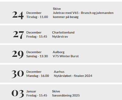 Den danske travsæson er i opløbet