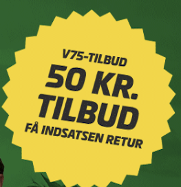 Bet25 giver 50 kroner retur på dit V75-spil