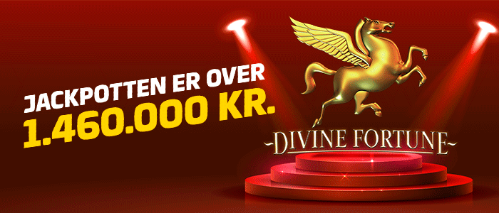 Jackpotten nærmer sig halvanden million på Divine Fortune