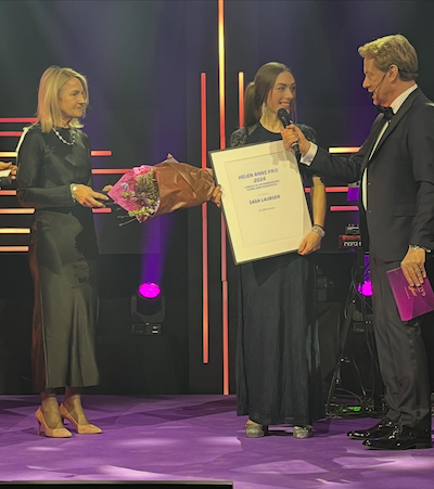 Stor hæder til Saga Laursen på Sveriges Travgalla