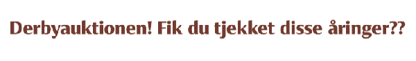Derbyauktionen: Fik du tjekket disse åringer