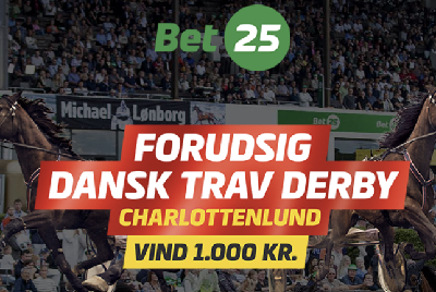 Vind 1.000 kr. – deltag i Bet25s store Derby-konkurrence