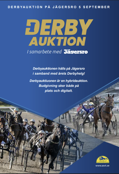 Svensk Derbyauktion fra klokken 18.00