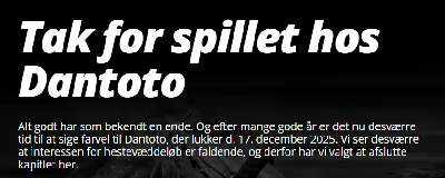 DanToto stopper – Bet25 tager over