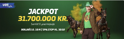 V85-jackpot i dag: Spil med lynkupon om 31,7 millioner