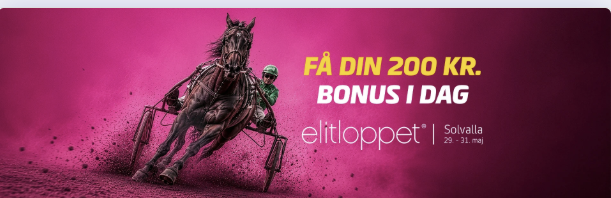 Få 200 kr. ekstra til Elitloppet