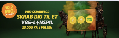 Husk dit skrabelod: Vind et V85-lynspil til Åbys jackpot-lørdag