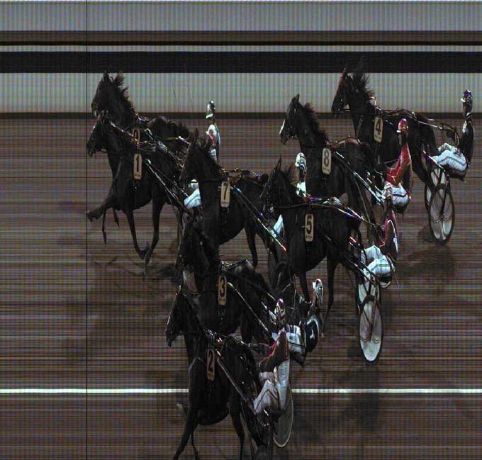 Der var trængsel over mål, men Åtting Hornine med Flemming Jensen nåede akkurat målstregen først.