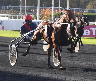 Bazire sad bare og kiggede efter konkurrenterne i opløbet ba Aubion du Gers. Foto Gerard Forni