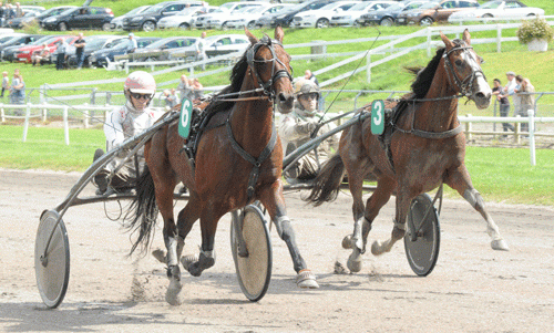 Bvlgari Peak med Flemming Jensen vinder Gran Prix Consolation foran Boris Simoni med Jeppe Juel. Foto Ole Hindby