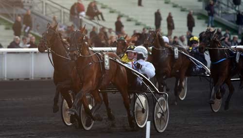 Dante Boko med Dominik Locqueneux vandt sikkert sin femte sejr i Frankrig i รฅr den 28. november. Foto Gerard Forni