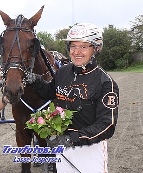 Ken Ecce havde god grund til at smile på Lunden i eftermiddag. Arkivfoto