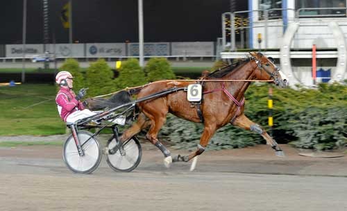 Robinia Facemed Lutfi Kolgjini vandt Breeders Crown sikkert i 1.14.1a/1640 m Foto Kanal 75