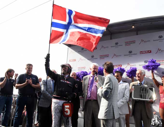 Norsk glæde efter sejren. Foto Gerard Forni