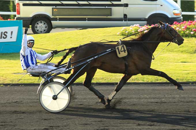 Vittel de Brevil ved en af sine 13 sejre. Foto Gerard Forni.
