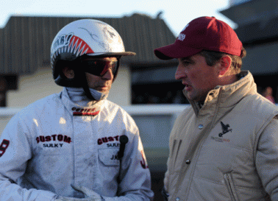 To af Vintermeetingets dominerende personer - Jean Michel Bazire og Sebastian Guarato. Foto Gerard Forni