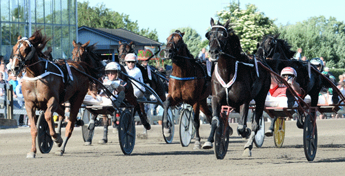 Indvendigt klarer BBS Sugarlight sejren i hus foran Västerbo Highflyer . bag BBS Sugarlight bliver Tycoon Conway Hall nummer tre. Foto Kanal 75