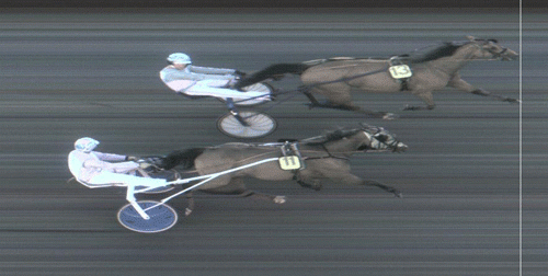 Soho med Kim Pedersen gik forrygende efter galop i første sving, men fangede akkurat ikke Denise F Boko med Frode Hamre