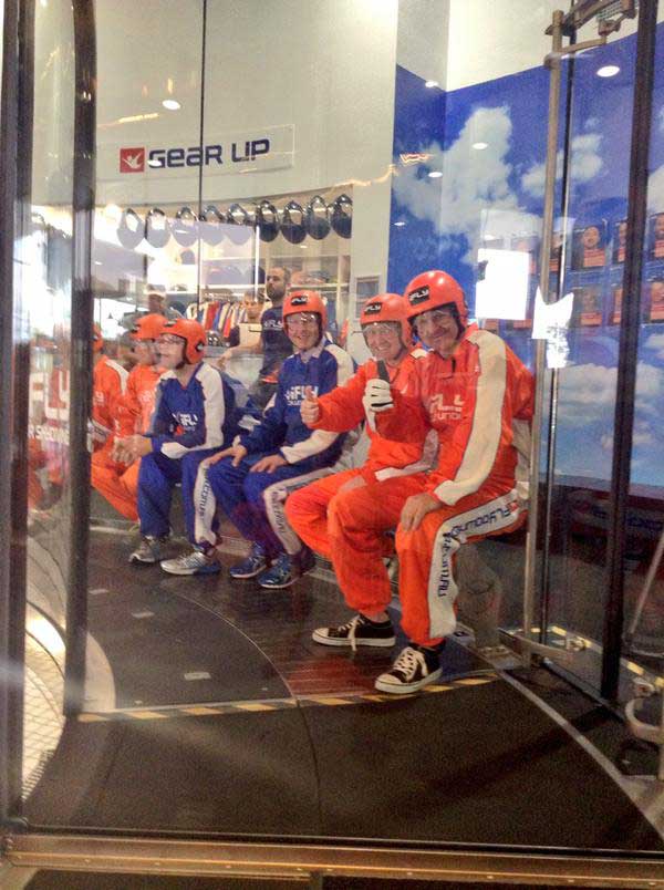 Norske Vidar Hop og Knud Mønster klar til at Skydive. Foto Espen Edvardsen