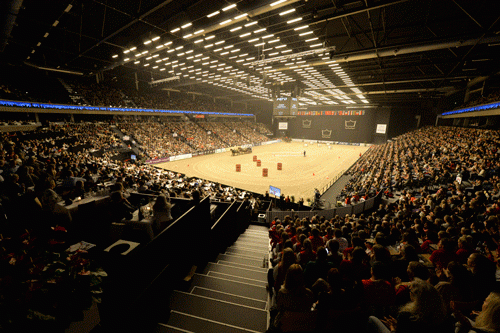 Årets Gallashow blev for førrste gang afviklet i Jydsk Bank-Boxen i overraværelse af 9.000 tilskuere. Foto Wiegaarden