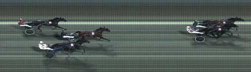 Jan Dahlgaard-trรฆnede Lightman O slutter pรฅ en femteplads og er dermed ude af Norsk Trav Derby. Goods of Norway med Kristian Malmin vandt i 1.17.8a/2600 m.