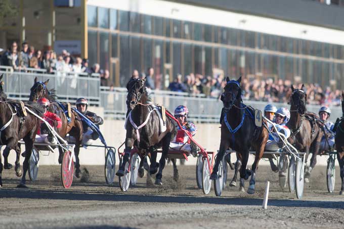 Midt i banen speeder Oasis Bi frem til sejr foran inderbvanens Mr X F Royal og udvendige BBS Sugarlight, der sluttede stærkt af. Foto Kanal 75