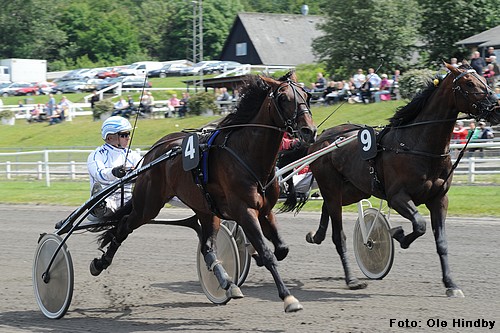 Partout Simoni og Flemming Jensen, da parret vandt 4 รฅrs Prรธven pรฅ Jydsk Vรฆddelรธbsbane